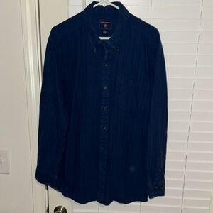 Tommy Hilfiger Navy Blue Button-Up Shirt